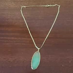 Jade charm necklace